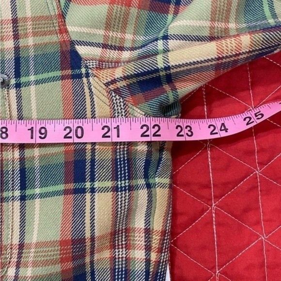 Polo by Ralph Lauren Men's Brown Blue Plaid. Button-down. Large - Picture 5 of 9